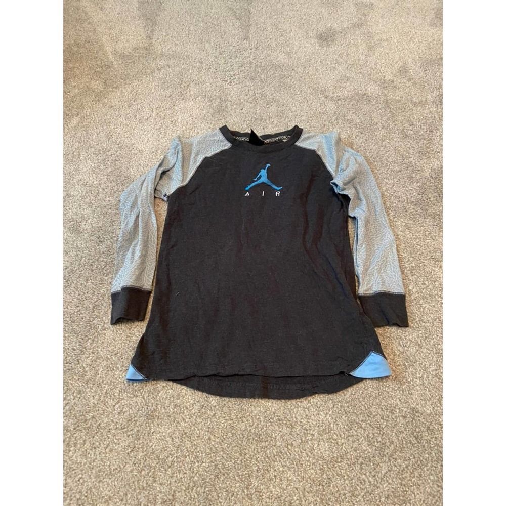 Kids youth medium Jordan Jumpman‎ shirt gray Carolina blue